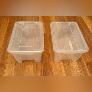 SAMLA Box with lid, clear, 28x20x14 cm
